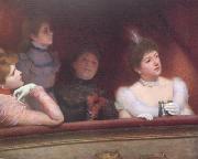 Federico zandomeneghi In a box at the Theater (nn02) painting